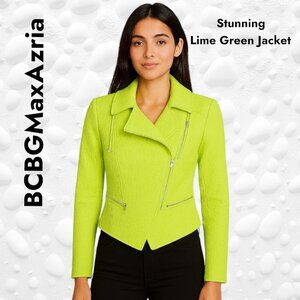 Stunning Lime Green BCBGMAXAZRIA Jacket – Size XXS - Like New!